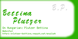 bettina plutzer business card